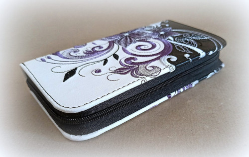 Zipová peněženka Violet flower — foto 3