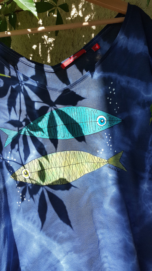 Rybičky plavou..., tričko vel.L — foto 2