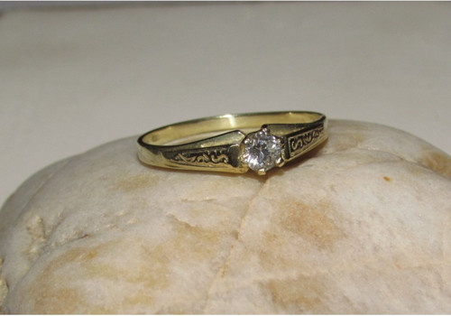 Prsten s diamantem 0,25ct — foto 3