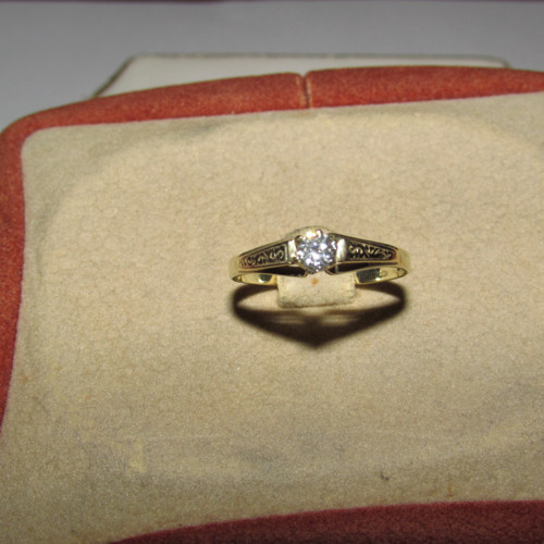 Prsten s diamantem 0,25ct — foto 4