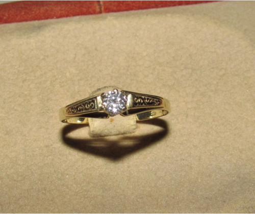 Prsten s diamantem 0,25ct — foto 5