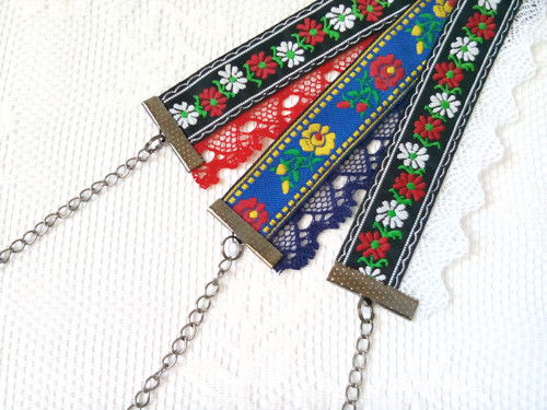 Folkové choker náhrdelníky — foto 3