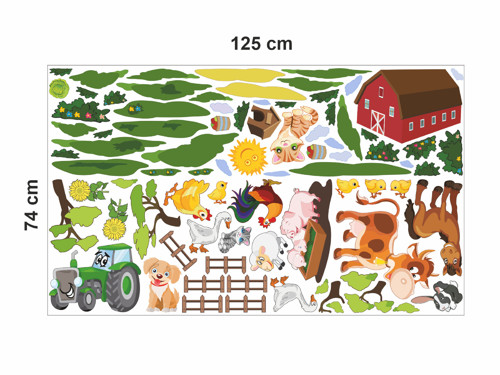 Dětské samolepky Farma-07, 128x75 cm — foto 4