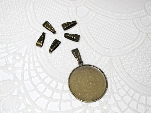 Šlupna 10mm -barva starobronz- 10ks — foto 2