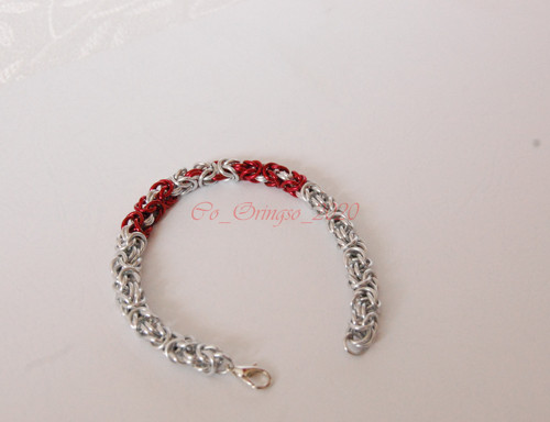 Náramek ALISTEIA I. red silver — foto 4