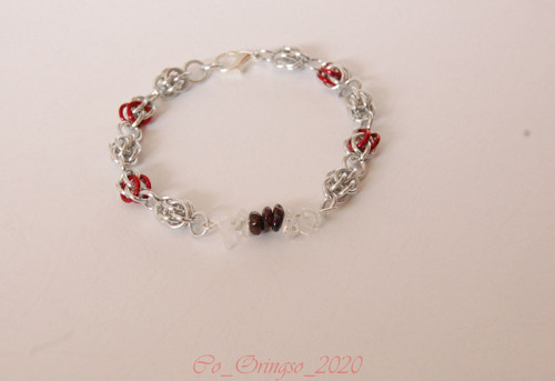 Náramek ALISTEIA II. red silver — foto 2
