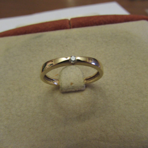 Prsten s diamantem 0,04ct vel. 57 — foto 2