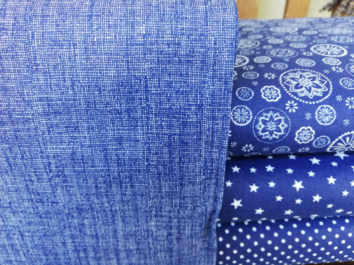 Metráž,modrá kolekce 100% bavlna — foto 5
