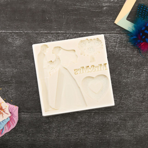 Silikonová formička pro scrapbooking, 3D svatební — foto 2