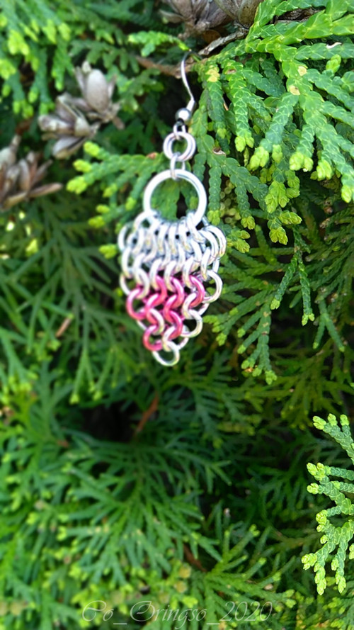 Náušnice HROZEN pink silver — foto 2