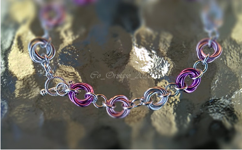 Náramek IGOR HNÍZDO pink silver — foto 3