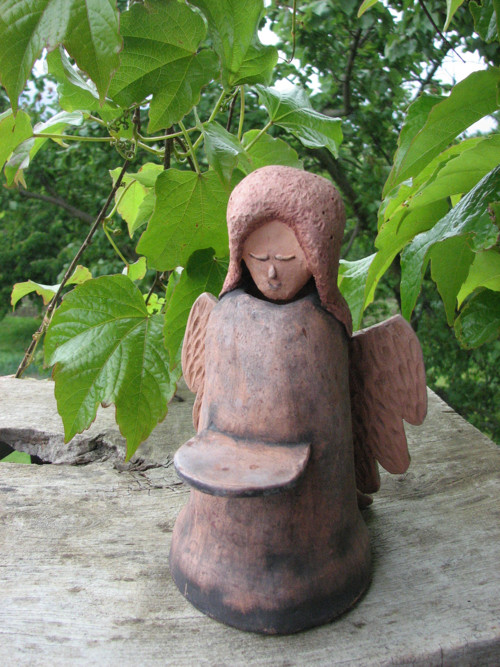 Anděl přírodní - keramika — foto 6