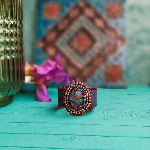 Anane - vyšívaný náramek v Boho stylu — foto 4