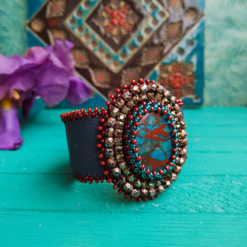 Anane - vyšívaný náramek v Boho stylu — foto 2