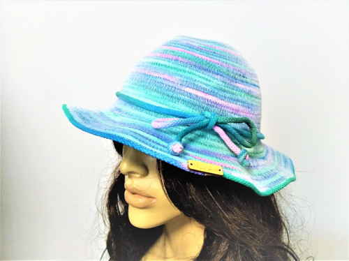 Barevný letní klobouk- obvod 56-59 cm/ 2152 — foto 2