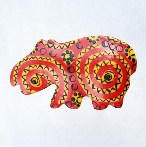 Hippo hispano, brož hroch, fimo — foto 2