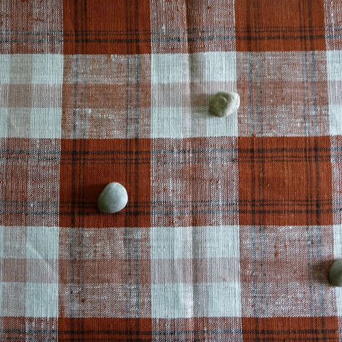 Ve čtvercích ... lněný ubrus — foto 4
