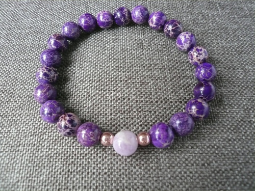 Náramkový set Jaspis Regalit - Kunzit — foto 3