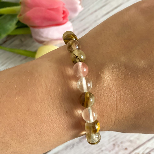 Minerální náramek - Cherry Quartz — foto 3