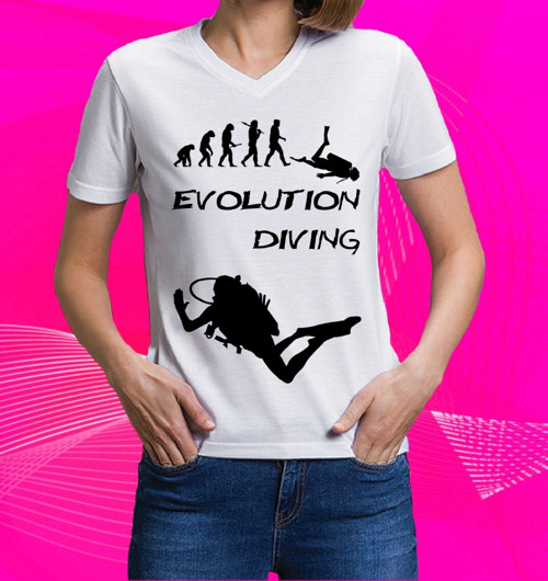 Tričko EVOLUTION DIVING potápění — foto 2