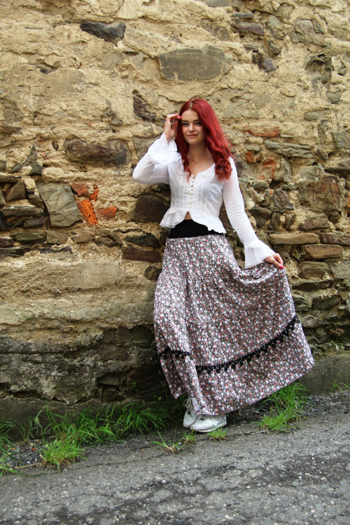 Dlouhá letní volánová sukně — foto 2