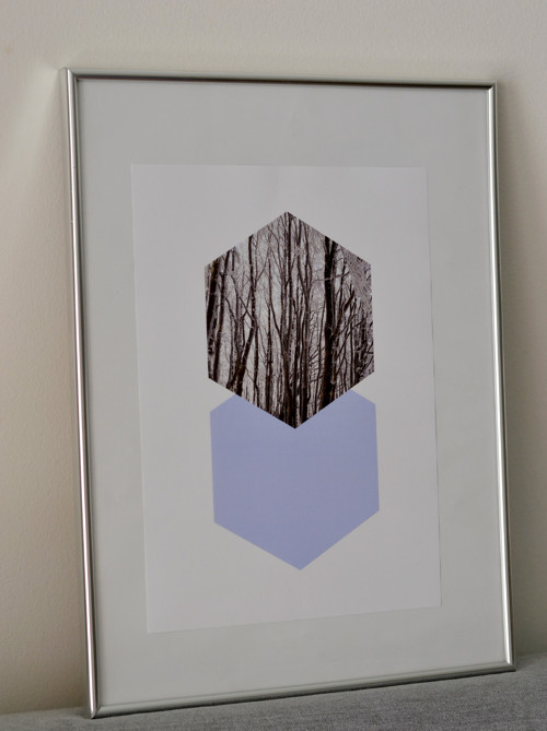 Plakát – Geometrický – modro-šedý 3 — foto 3