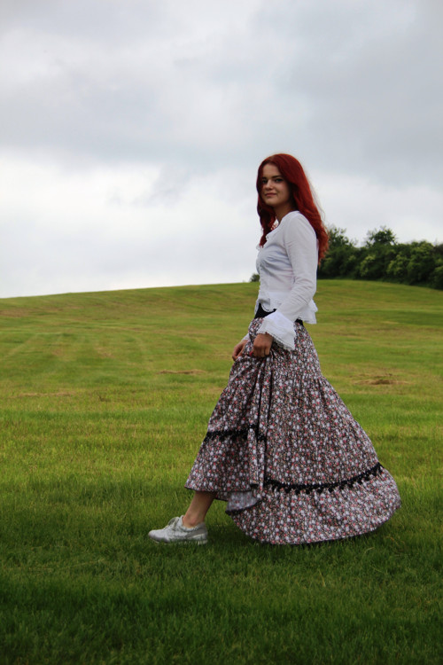 Dlouhá letní volánová sukně — foto 5
