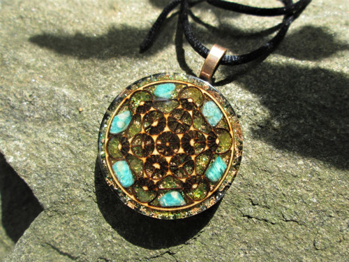 Org. šperk ,, Metatron klidu " s amazonitem — foto 4