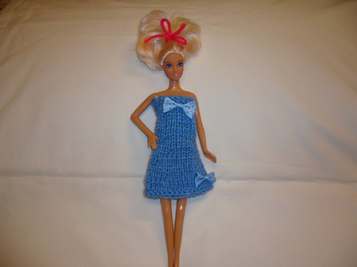Barbie - modré šatičky s mašličkou — foto 2