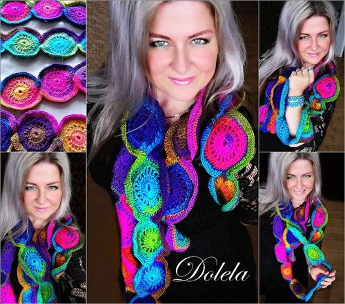 Duhová kolečková šála — foto 6