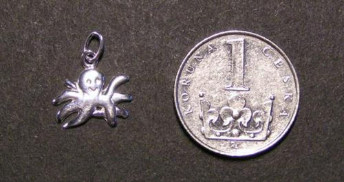 Chobotnička - stříbrný přívěsek — foto 2