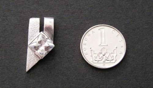 Lichoběžník - stříbrný přívěsek — foto 2