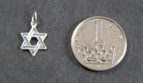 Hexagram - stříbrný přívěsek — foto 2