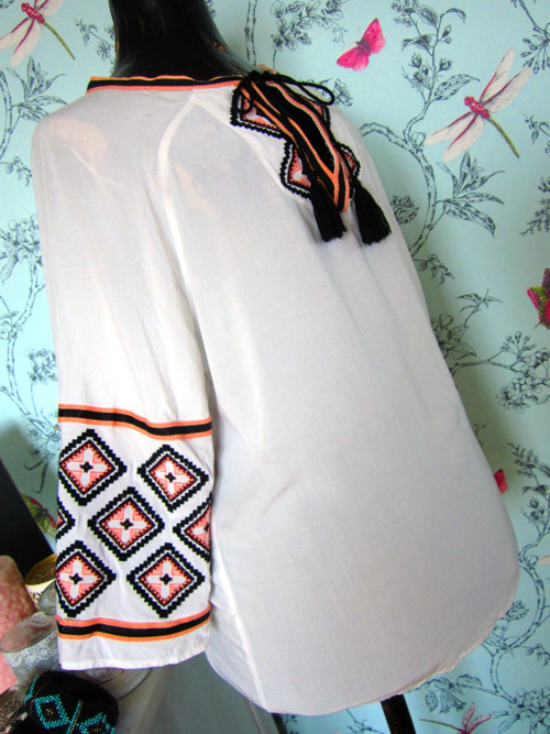 Tunika rustic boho vyšívaná — foto 2