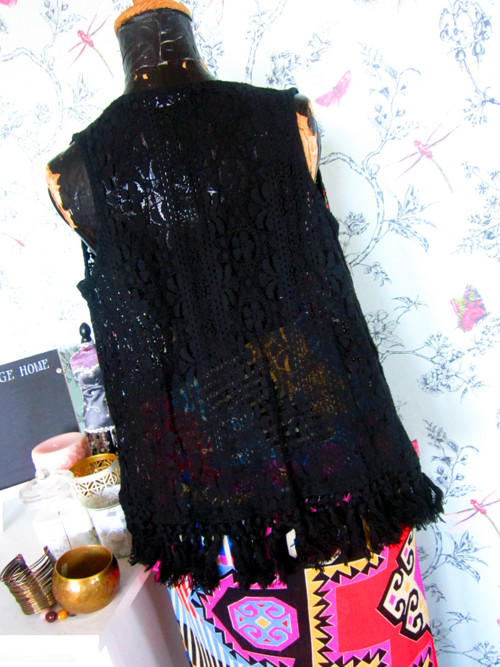 Vestička krajka etno boho rustic — foto 5