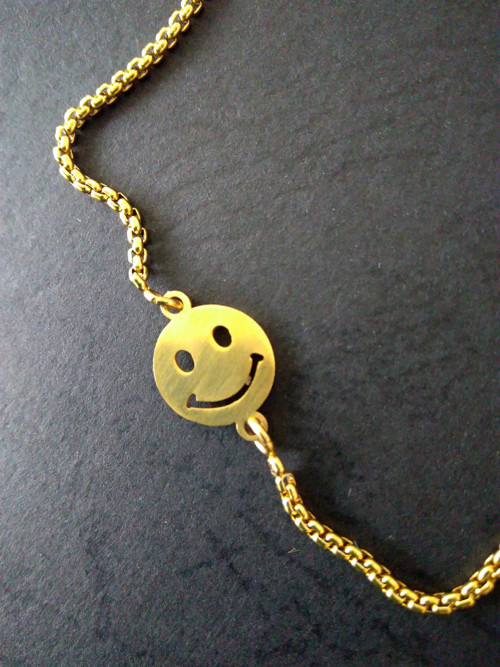 Náramek KEEP SMILING gold — foto 2