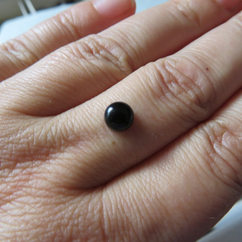 Onyx, mini kabošon- 6mm, 1ks — foto 2