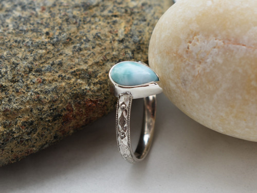 Prsten Larimar - Ag — foto 5