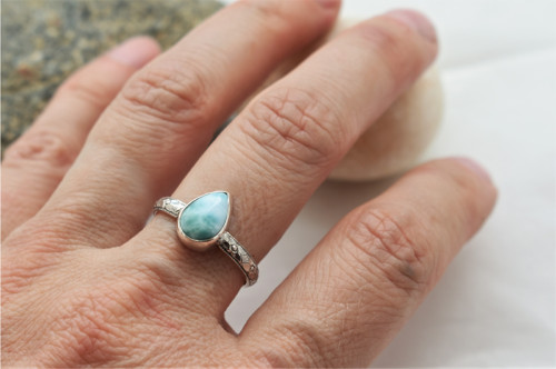Prsten Larimar - Ag — foto 4