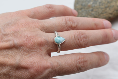 Prsten Larimar - Ag — foto 6
