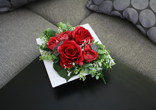 Ikebana s růžemi do červena — foto 5