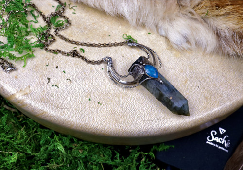 Přívěsek, Amulet černý obsidián — foto 2