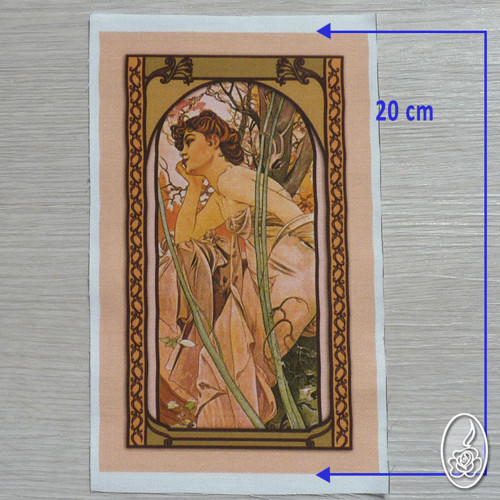 Látkový obrázek A.Mucha - Večer — foto 2