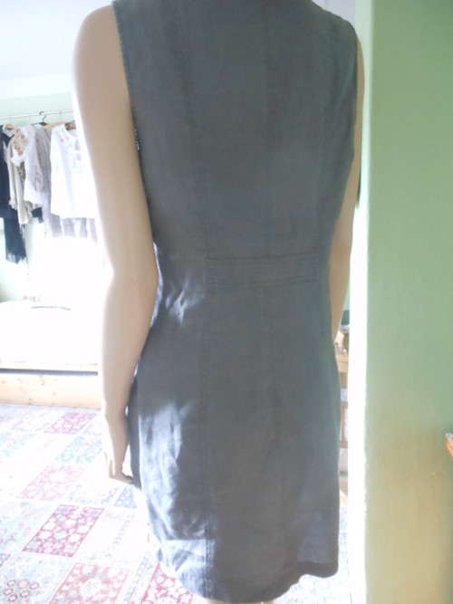 Plátěné šaty stylové, vel.38 — foto 4