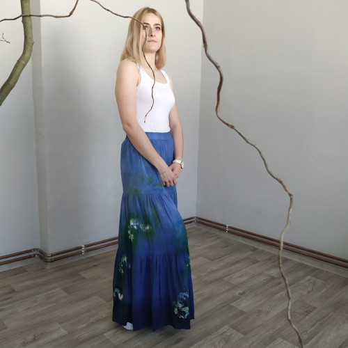 Viskozová sukně měkoučká - SLEVA — foto 3