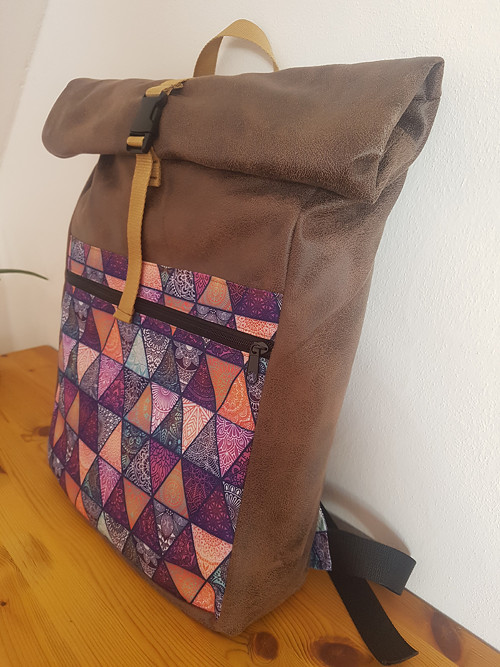 Roll top nepromokavý batoh - Mandala — foto 2