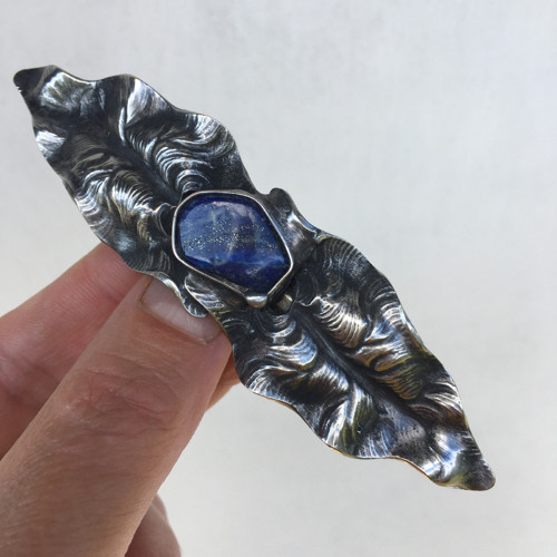 Vlasová spona - lapis lazzuli — foto 4