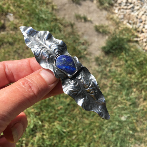 Vlasová spona - lapis lazzuli — foto 5