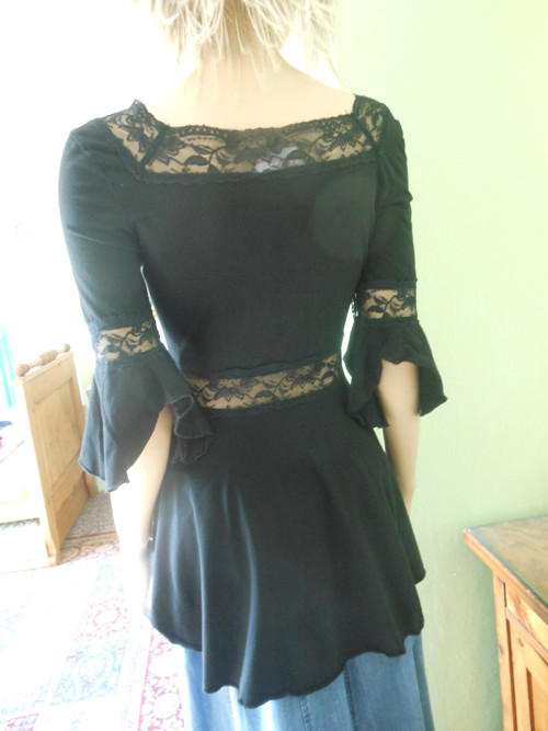 Gothic tunika s krajkou, vel.S — foto 5