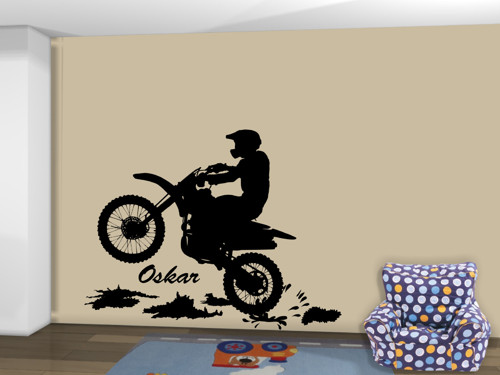 Samolepky na zeď motorka-02, 99x77 cm — foto 5